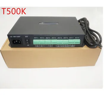

T-500K controller Computer online WS2801 WS2811 6812 8806 APA102 led pixel module controller 8ports support up to 300000 pixels