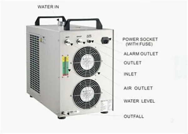 Промышленный водяной охладитель для лазера 220 V 50/60 HZ промышленный чиллер охладитель для лазера с руководство по эксплуатации на английском языке CW-5000DG