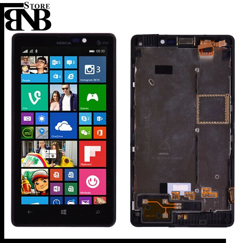 4," 800x480 для Nokia Lumia 820 сенсорный ЖК-экран с рамкой для Nokia 820 дисплей дигитайзер сборка N820