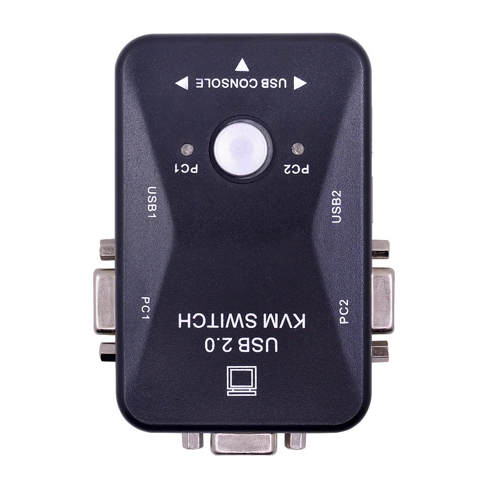 CHIPAL 10 шт. 2 Порты и разъёмы USB 0 kvm переключатель Switcher 1920*1440 VGA SVGA Splitter Box HUB Селектор