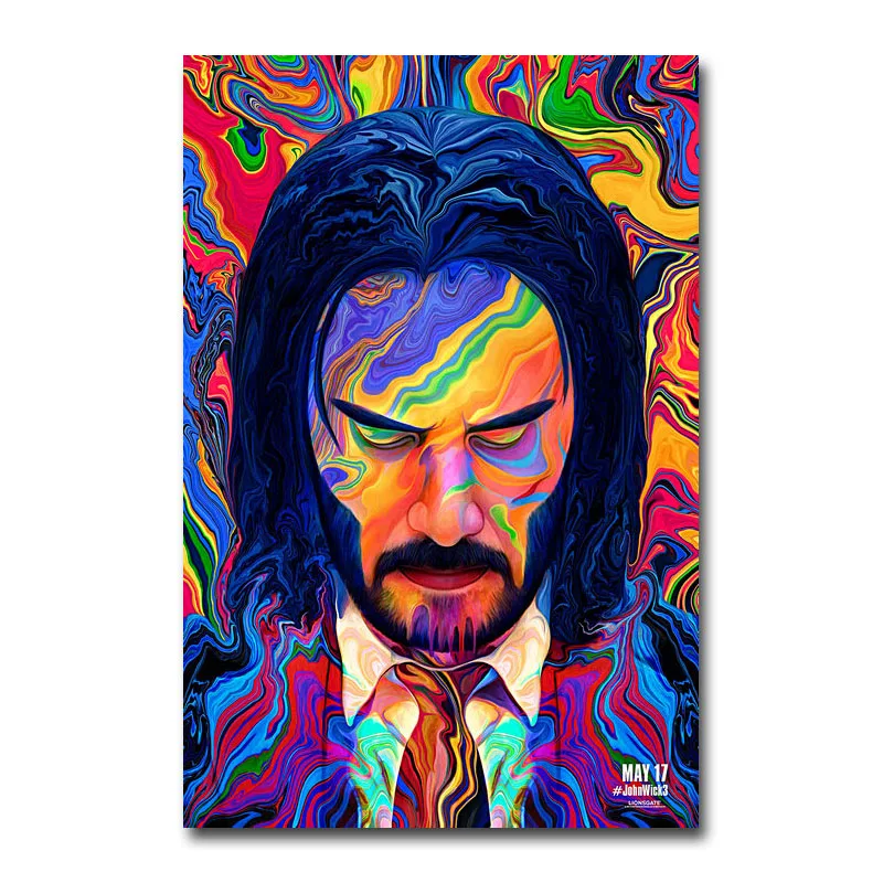 

John Wick Chapter 3 Movie Canvas Poster Wall Art Print Painting 20x30 50x75cm Wallpaper Decorative Wall Picture for Living Room