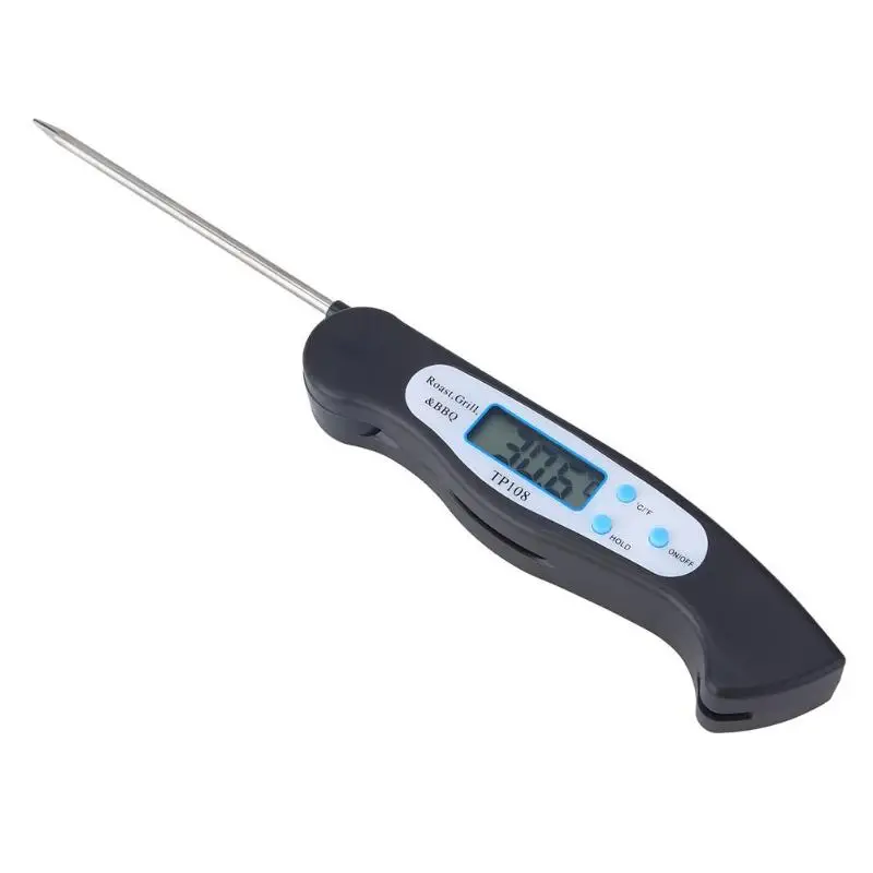 

Folding Digital Oven Lab Thermometer Kitchen Cooking BBQ Meat Food Liquid Water Oil Probe Electronic Thermometer Instruments