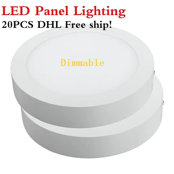 

25W led panel light,surface mounted Dimmable ceiling painel lights,warm/cold white plafond lamps for indoor 85-265 downlight