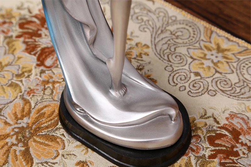 Vintage Resin Dancing girl Ornament Figurines Miniatures Person Statues For Home Hotel KTV office Background Wedding Decoration7