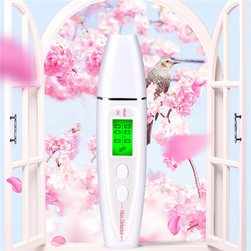 

New LCD Digital Skin Moisture Meter Skin Care Tester Moisture Oil Content Analyzer Monitor Detector Face Care Tool Monitoring 46