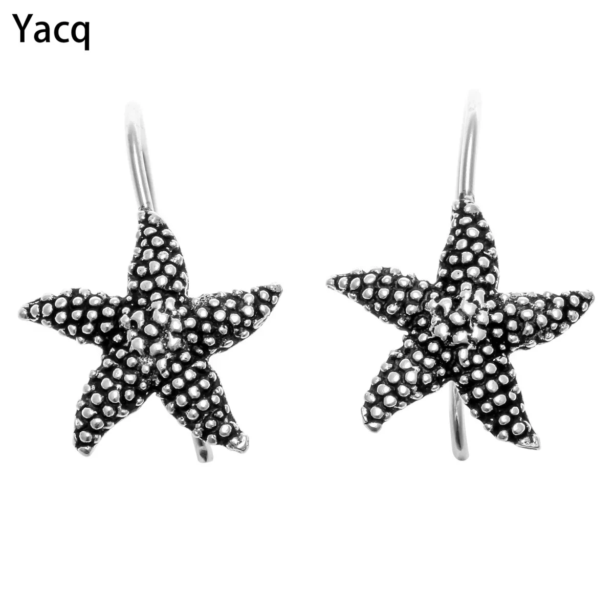 

YACQ 925 Sterling Silver Starfish Dangle Earrings Holidays Jewelry Birthday Party Gifts Women Teen-Girl Girl Friend Sister CE101