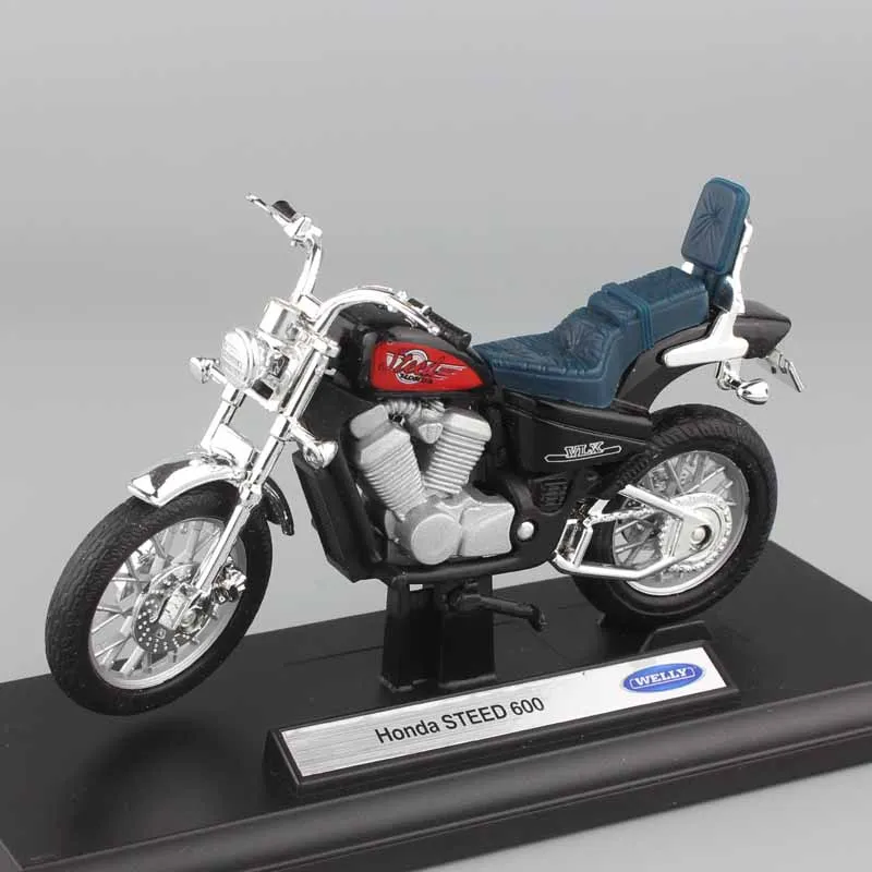 1:18 Масштаб миниатюры Детские Honda Steed 600 мотоциклы мотоцикл металлический автомобиль Стайлинг модель велосипеда литые игрушки автомобиль для мальчиков