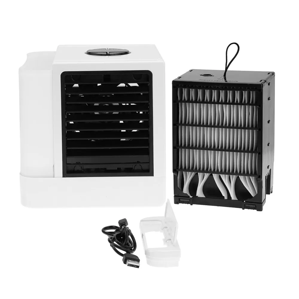 3rd Generation 7 Colors Mini Air Conditioner Artic Air Cooler LED LCD Timer USB Personal Space Cooler Fan Air Cooling Fan Device (12)