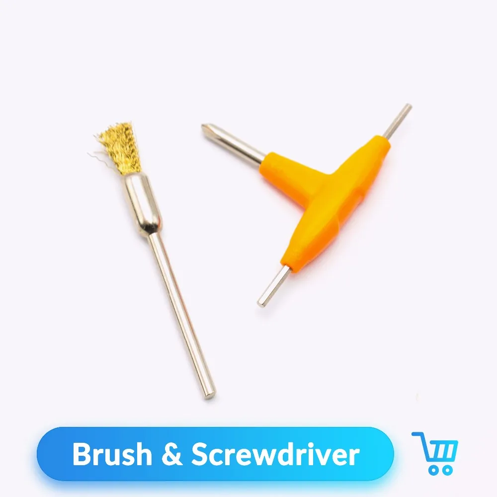 Набор инструментов DIY Quartz Banger Т образная отвертка с чистящей щеткой для RDA RTA бак