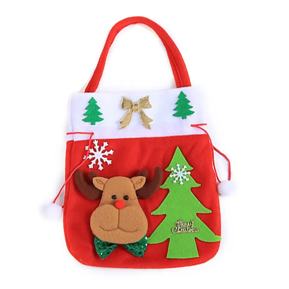 

High-Grade Santa Christmas Gift Bags for Christmas Decorations Print Candy Bags Christmas Supplies for Home