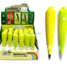 [ ] Новинка! Магнетизм! Фрукты и овощи ручки Личная ручка-кукуруза ручка, 30 шт./партия может с логотипом клиента