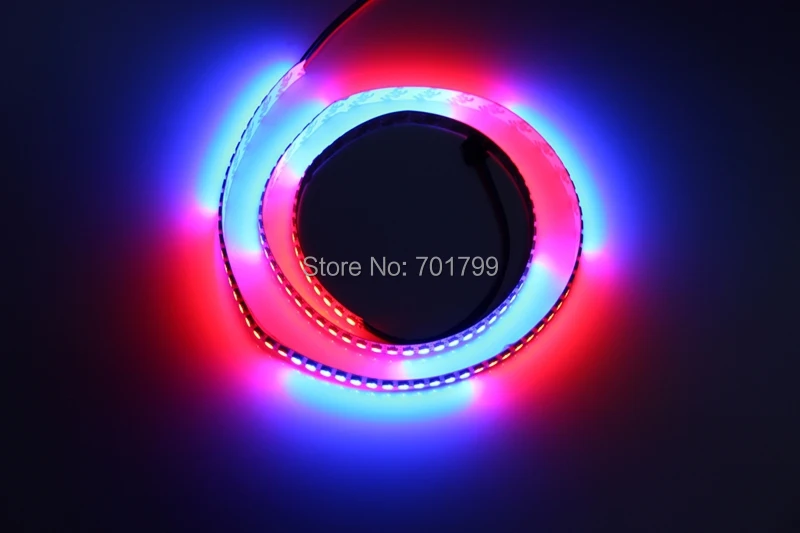 1 м длина 144 светодиодов/м WS2812B (5050 rgb led с WS2811 IC встроенный) светодиодная Пиксельная