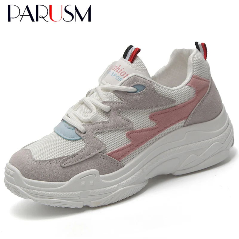 

Women Vulcanize Shoes Women Sneakers Spring Autumn Fashion Ladies Causal Shoes Woman Leather Platform Shoes Female Sneakers