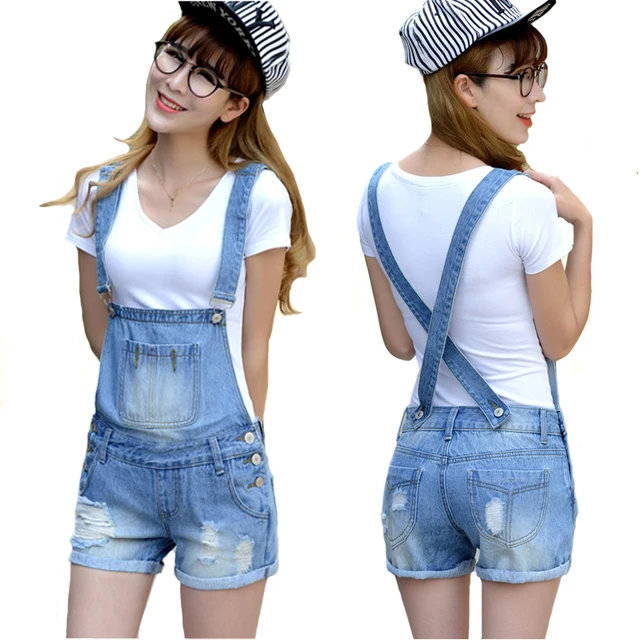 short jean romper
