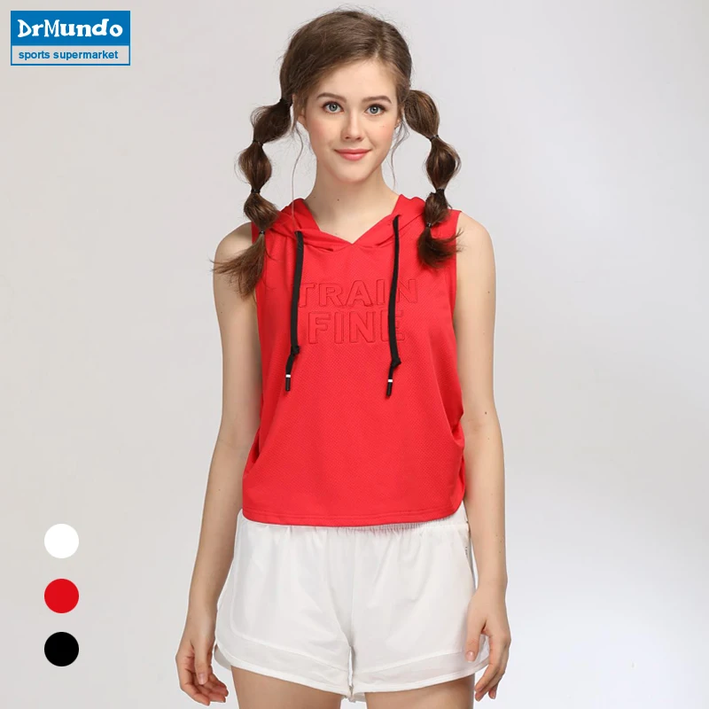 

Women's Yoga Top Dance Shirt Female Running Sport Fitness Tanks Sexy Black Gym Quick Dry Workout Exercises Hooded T-Shirt