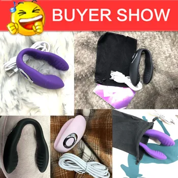 U Shape Vibrator for Couples Wireless Vibrators Sex Toys for Adults Dildo Clitoris Stimulator Double Vibrator for Woman Sex Shop 6