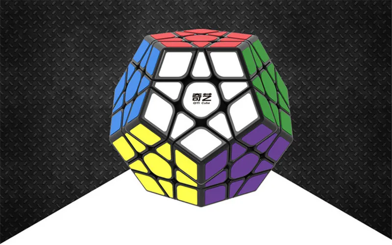 Магический куб-мегаминкс 12 Сторон без наклеек Dodecahedron профессиональная скорость твист волшебный куб головоломка игрушки для детей и взрослых - Цвет: Черный