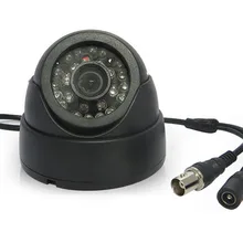 Mini CMOS 800TVL 1200TVL Indoor Dome 24IR led 2.8MM 3.6MM 6MM 8MM surveillance Night Vision cctv Security camera NTSC PAL BNC