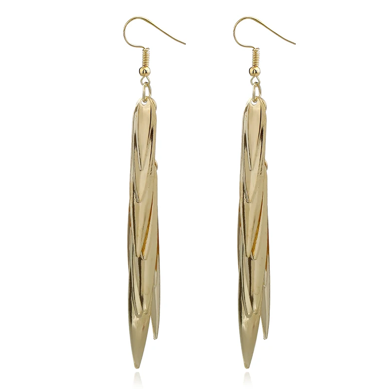 Korean version Style Vintage Long Earrings metal Multi-layered Tassel long For Jewelry 2019 New | Украшения и аксессуары
