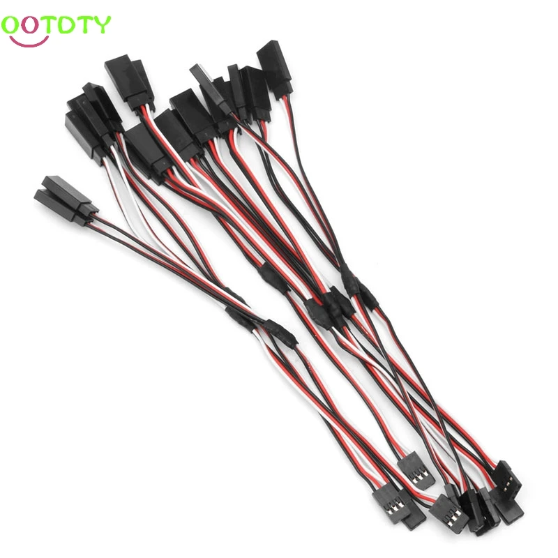 10Pcs 150mm Y Style RC Extension Servo Wire Lead Cord Cable For JR Futaba 15cmin Parts
