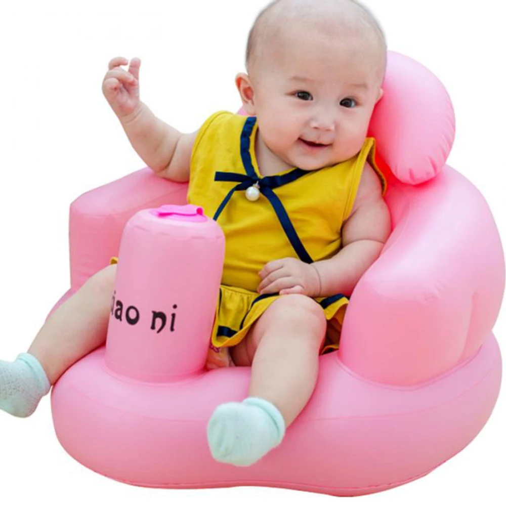 Baby Inflatable Sofa Multifunctional Baby Seat Dining Chair Seat Feeding Chair Portable Baby Bath Stool