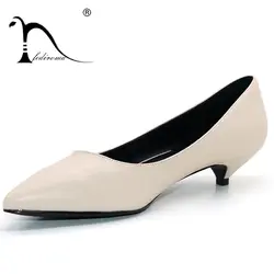 FEDIROMA/женские офисные туфли на высоком каблуке 3 см из мягкой микрофибры с острым носком, женская обувь на высоком каблуке