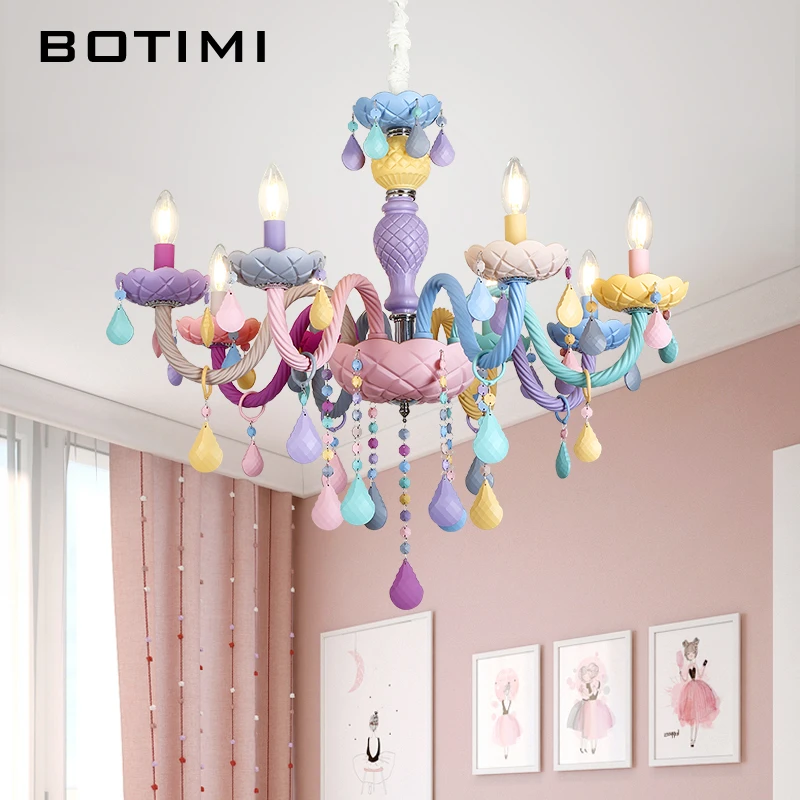 BOTIMI, новое поступление, люстра для гостиной, современный хрустальный блеск, люстры для спальни, красочная люстра, освещение, фойе, Lihgts