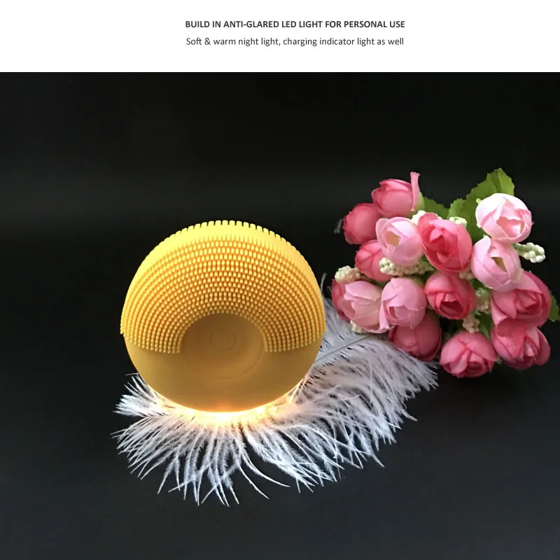 facial clean brush yellow 3