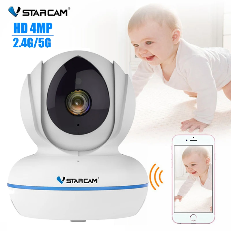 Видеоняня Vstarcam 4MP Full HD 2,4G 5G WiFi BeBe Baba электронная няня ночного видения беспроводная видео няня камера