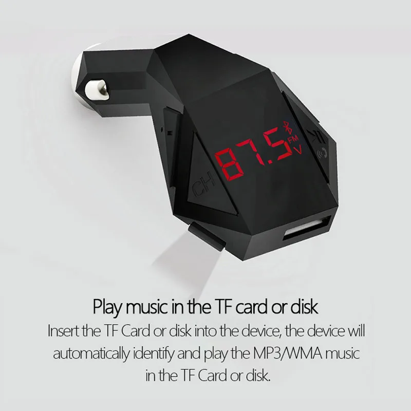 Bluetooth Car Kit Красный Экран MP3 плеер fm передатчик громкой связи вызов авто bluetooth USB/TF