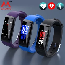 W8 Смарт Напульсники IP67 цветная hd-камера заднего вида C Дисплей Водонепроницаемый Секундомер Монитор сердечного ритма водонепроницаемый браслет Смарт смарт-браслет
