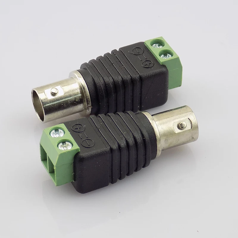 

Gakaki 100pcs Coax Cat5 to BNC Female Connectors Video Plug Adapter BNC Plug UTP Video Balun Connector for CCTV Camera