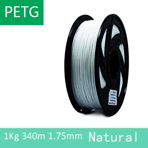 PETG Natural 1kg Дерево/PETG/TPU = FLEX/нейлон/TABS Филамент пластик YOUSU для 3d принтера ANET ENDER/1 кг 340 м/диаметр 1,75 мм/ из города - Цвет: PETG Natural 1kg