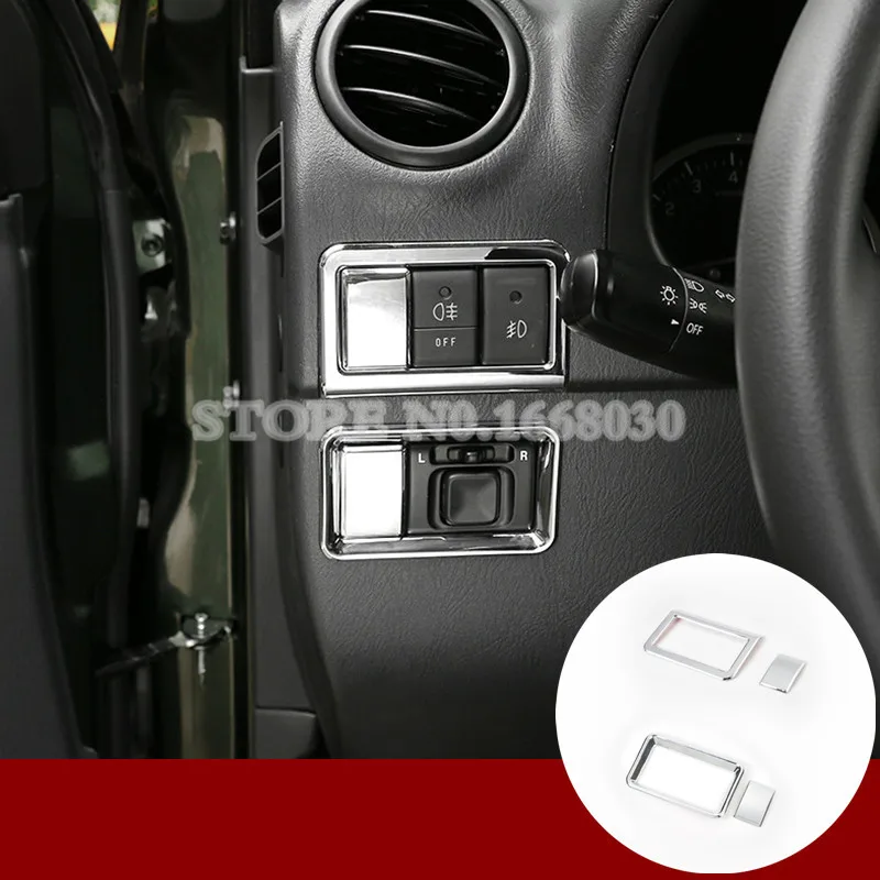 

ABS Chrome Fog Light & Rearview Mirror Switch Cover For Suzuki Jimny 2007-2015