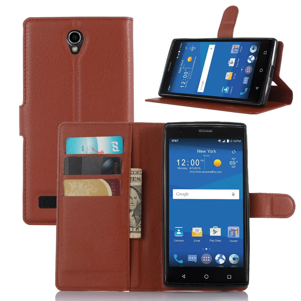 Luxury PU Leather Case Cover For ZTE Zmax 2 Z958 Z955L Flip Protective