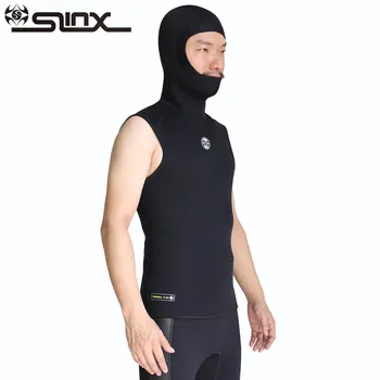 

SLINX Men 3mm Neoprene Hooded Wetsuits Sleeveless Vest Underwear for Swimming Snorkeling Spearfishing Surfing Diving Swimsuits