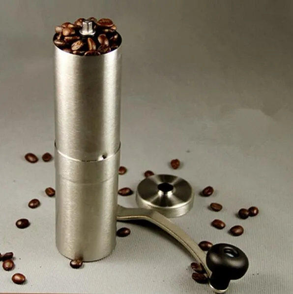 Высококачественная ручная кофемолка из нержавеющей стали для кухни, Ручная шлифовка кофейных зерен, шлифовальная мельница(00237