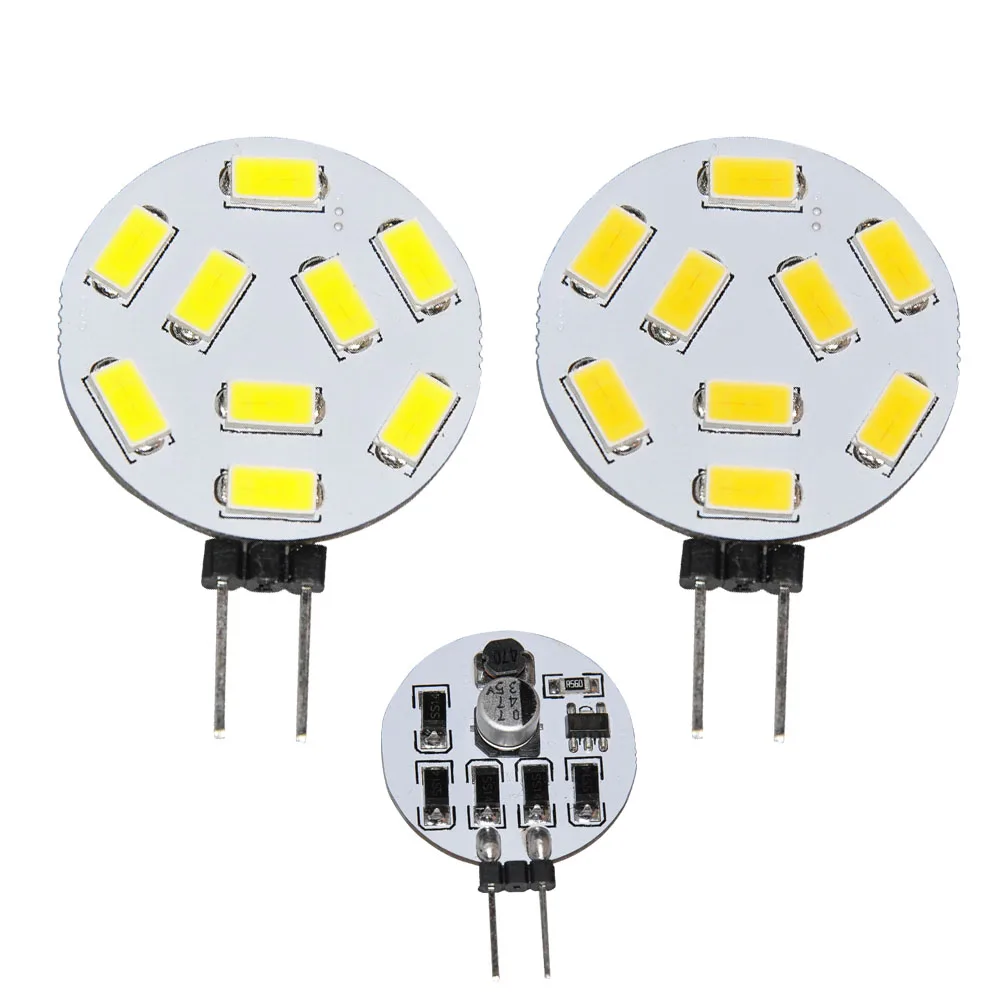 JYL 1 шт. G4 лампа для чтения RV 6 9 12 15 SMD 5630 Светодиодная белая 7 Вт 0 2 теплая 10 30 в AC