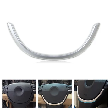 

CITALL New Chrome Steering Wheel Cover Trim U-shape For BMW 5 Series 525i 530i 535GT F10 2011 2012 2013+ Interior Decoration