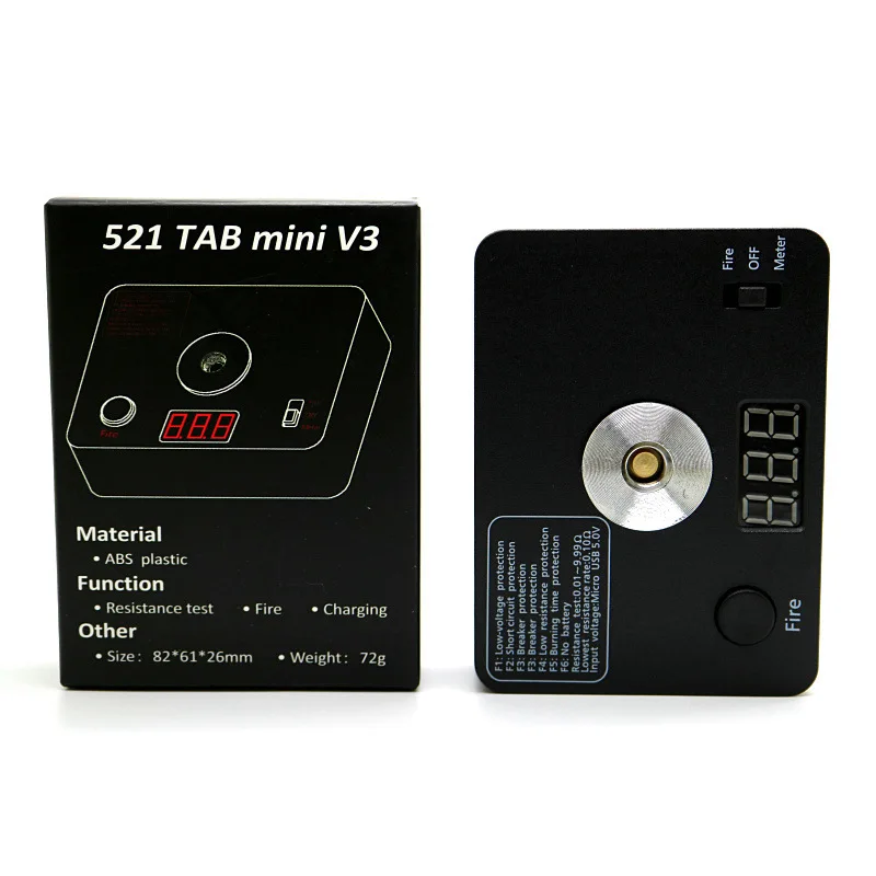 Цифровой 521 Tab Mini V3 цифровой Омметр Сопротивление ом тестер для DIY электронная