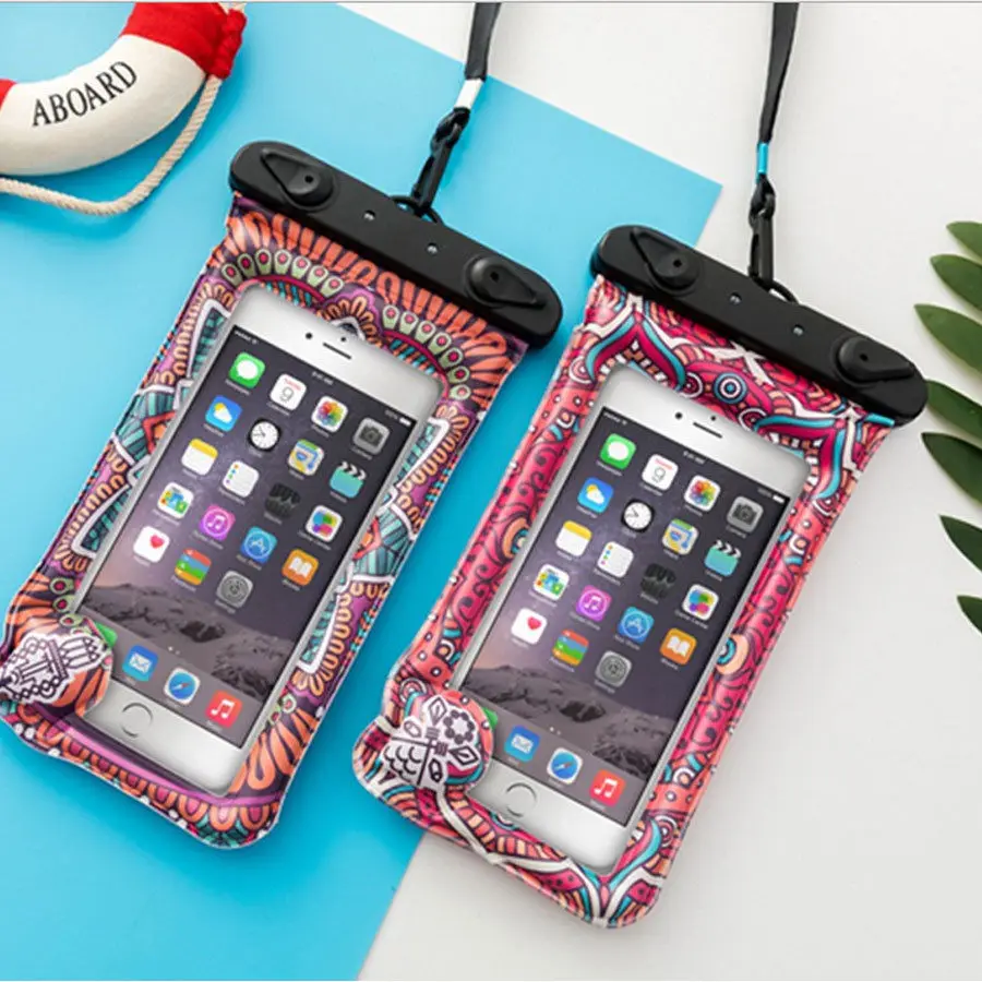 

Swimming smartphone waterproof case huawei for phone Underwater Pouch Bag 6.0'' Pack Dry Case For iPhone XR Huawei Xiaomi