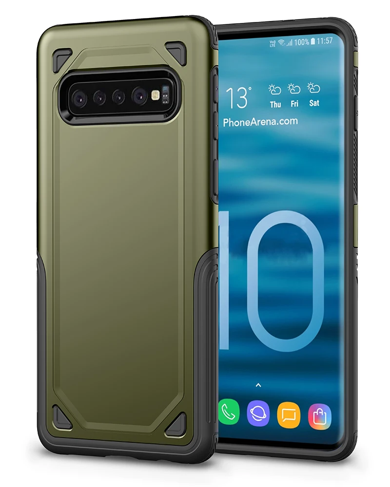 SGP Броня PC Spigen прочный силиконовый 2в1 чехол для телефона для samsung Galaxy S10 5G E S8 S9 Plus S7 Note 8 9 противоударный чехол аксессуар