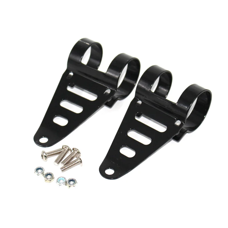 

41-43mm Black Fork Headlight Mount Brackets For Motorcycle Chopper Cafe Racer
