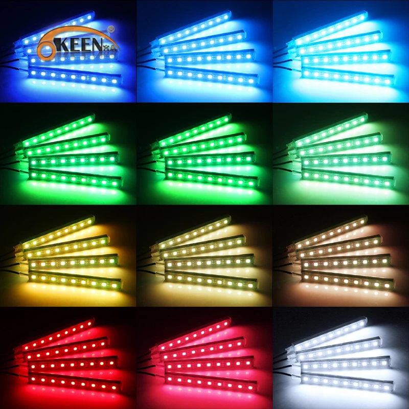 4-st-cke-Auto-RGB-LED-Streifen-Licht-Led-streifen-16-farben-Auto-Styling-Dekorative-Atmosph (1)