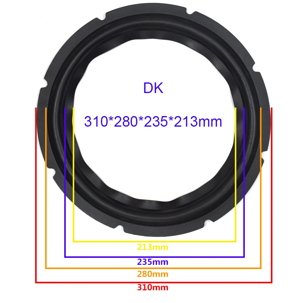 12 дюймовый сабвуфер с подворачивающимся краем, ремонт Запчасти резиновые этап Динамик объемный боковой DIY Подвеска громкий Динамик объемный Замена