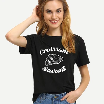 

Showtly Croissant savant a loose print for fashion season women's T Shirt