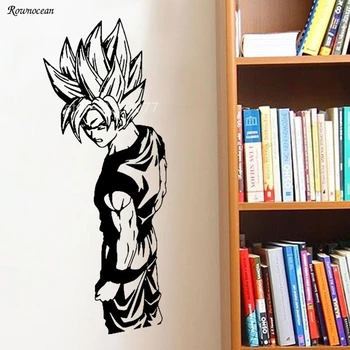 

Super Saiyan Goku Vinyl Wall Decal Dragon Ball Cartoon Anime Art Wall Sticker for kids room Home Decor Boys Bedroom LZ16