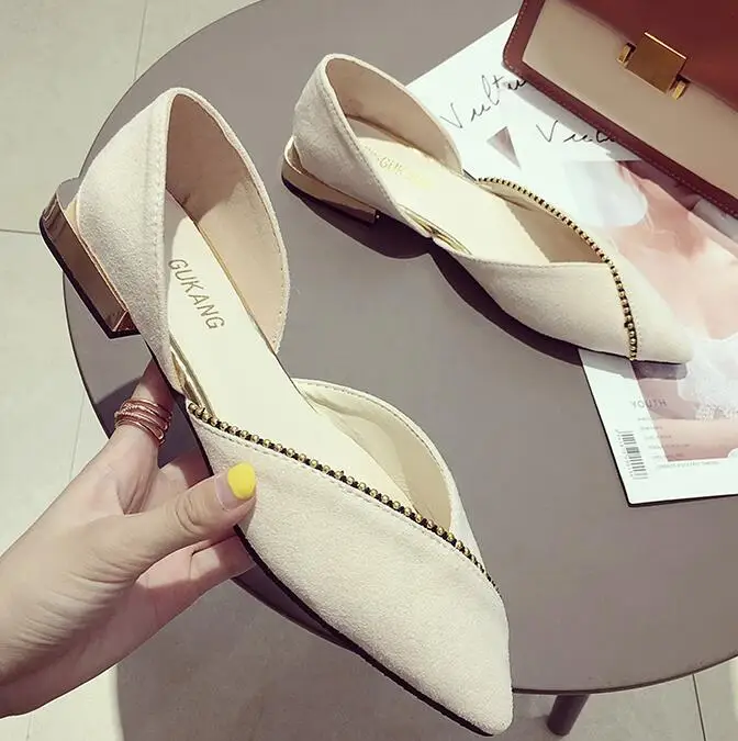 

2018 New Fashion Woman Flats Shoes Female Ballet Shoes Slip On Loafers Pointed Toe Casual Espadrilles Zapatos Mujer Size 35-40