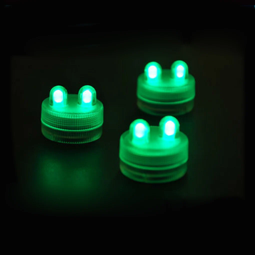 2LED Submersible Tea Light Waterproof Underwater Candle for Xmas