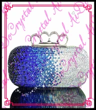 Aidocrystal beautiful ladies handbags nice quality evening clutch bags with finger buckle
